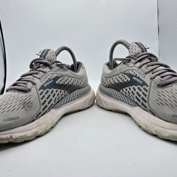 Brooks Adrenaline GTS 21 Womens Size 7.5 Gray Running Athletic Comfort Shoes - Picture 3 of 13